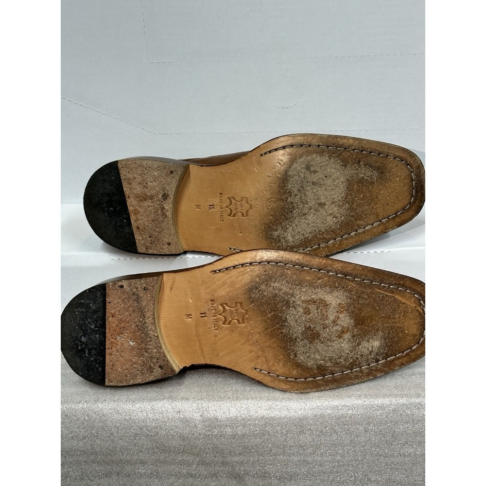 Bacharach Men's 11d Wilton Bicycle Toe Tan With Protective‎ Sleeves And Box - Picture 11 of 11